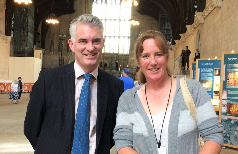 James Cartlidge MP with Christine Brindle - Pass wide & Slow