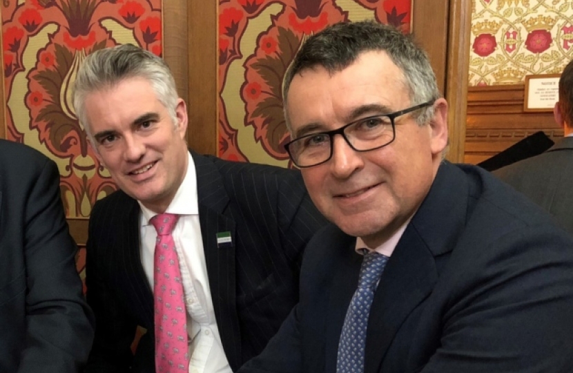 James Cartlidge and Bernard Jenkin have differing views on the Brexit deal. Picture: JAMES CARTLIDGE