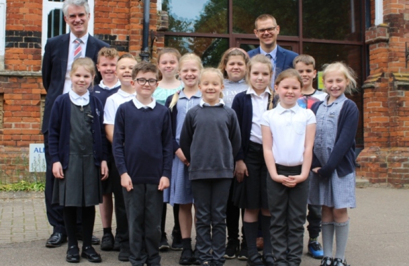 Glemsford School visit - James Cartlidge MP
