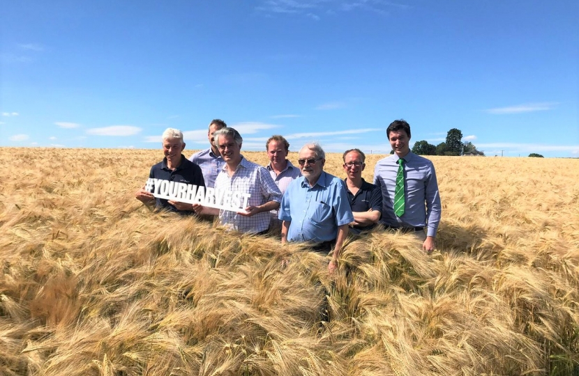 James Cartlidge MP with arable farmers 
