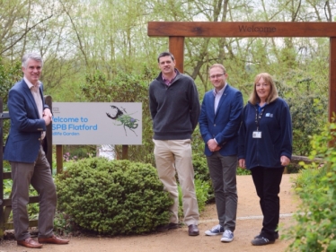South Suffolk MP James Cartlidge visited the RSPB Wildlife Garden