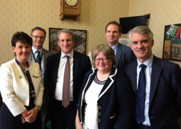 Suffolk MPs with Damian Hinds
