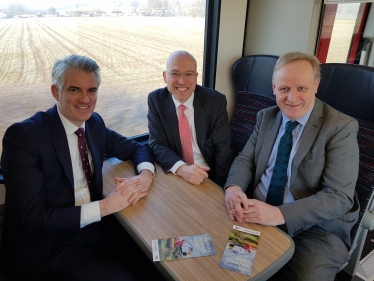 MP Welcome New Trains on the Sudbury Branch Line